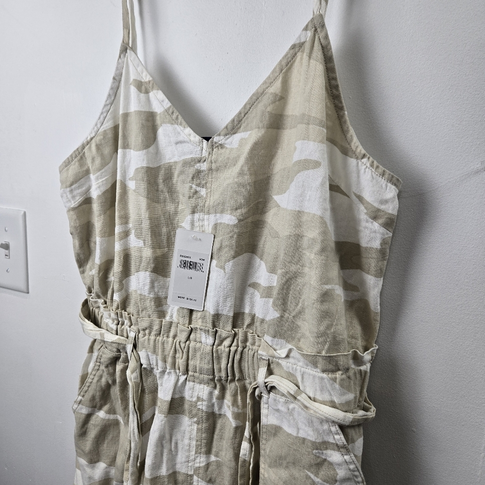 NWT Splendid Geneva Light Camo Linen Lyocell Blend Dress - Picture 4 of 10